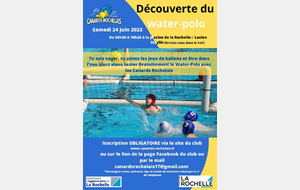Initiation Water-polo gratuite Samedi 24 juin 