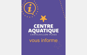 Fermeture centre aquatique Chatelaillon-Plages