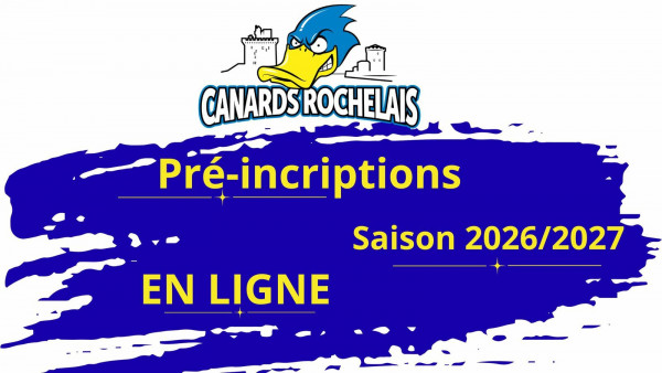Pré-inscriptions saison 2026/2027