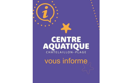 Fermeture centre aquatique Chatelaillon-Plages
